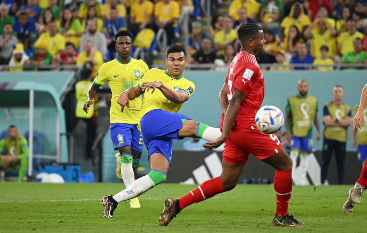 W杯】カゼミーロが決勝弾！ スイスの堅守打ち破ったブラジル、2連勝で
