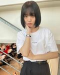 江野沢愛美の“暗髪ショット”に「可愛すぎて真似したい」「とんでもない透明感の美少女」の声