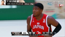 「うますぎ」「ドンチッチみたい」八村塁の“華麗ムーブ”で相手崩壊！河村勇輝アシストから極上ユーロステップ【バスケW杯予選】