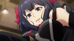 « Admirez mon grand écart à 180°, enseigné par ma sœur ! » – L'étirement impressionnant (et l'angle de vue superbe) de l'héroïne de « Nageki no Bōrei »