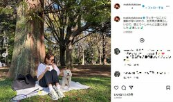 滝沢眞規子、娘たちと公園でアクティブ＆優雅な時間を満喫 「コーデも素敵」「気持ち良さそう」と絶賛の声