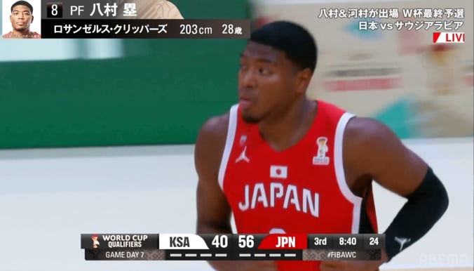 【写真・画像】河村勇輝→八村塁の“神連携”が「異次元すぎる」「えぐいって」NBAコンビのバックドアに敵地騒然！【バスケW杯予選】　1枚目