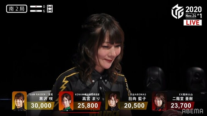 「ん？」悩み顔も萌えポイント 高宮まり＆黒沢咲、瞬時の“暗算タイム”にファン「かわいい」／麻雀・Mリーグ 2枚目