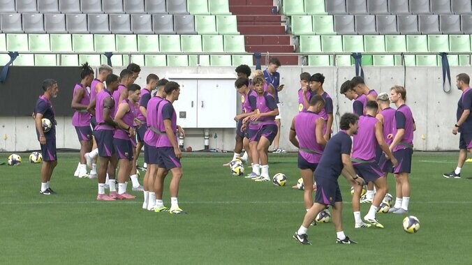 ラッシュフォードは“バルサ流チューブ練習”にまだ戸惑い？ ヤマルやペドリなどがヴィッセル神戸戦へ調整【来日バルサ】 2枚目