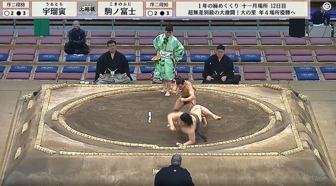 回転に足が追い付かずゴロン