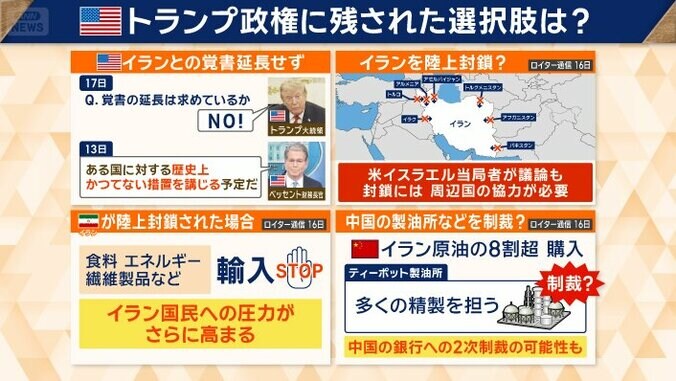 イランを陸上封鎖？