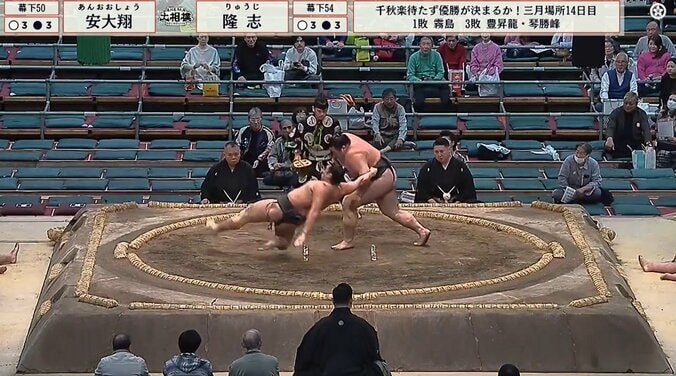 相手力士のまわしに“触れず”に白星「一体、どうやって？」 0.1％の珍手炸裂に館内騒然  3枚目