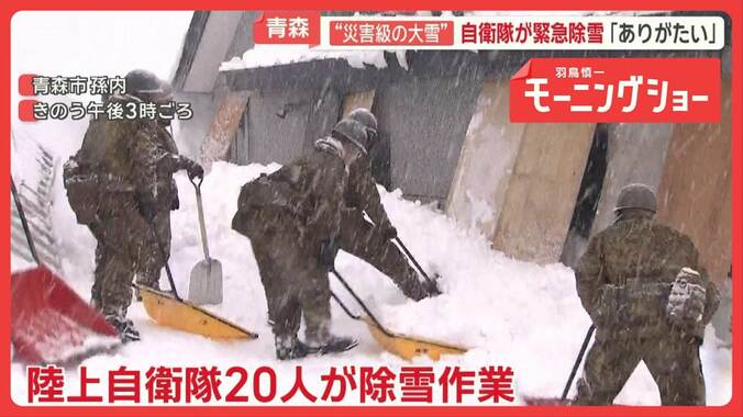 青森県が自衛隊に災害派遣要請　“災害級の大雪”失われた日常…雪に埋まる街「恐怖」 1枚目
