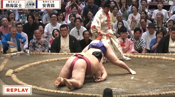 対照的なリアクション