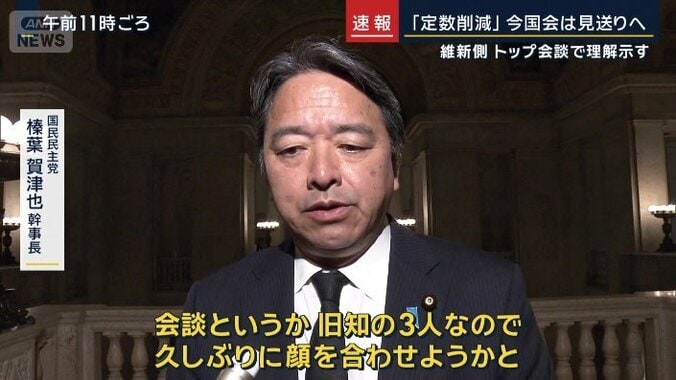 国民民主党　榛葉賀津也幹事長