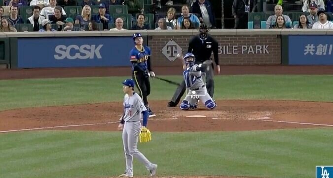 【写真・画像】一体、何が起きた？ 佐々木朗希、たった3球で“まさかの光景”「ヤバすぎ」「すげえええ」”60発男”の三振リアクションが話題に「ドン引きやん」　1枚目