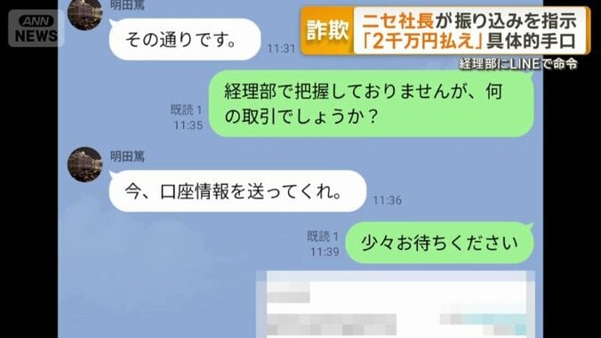 実際のやり取り