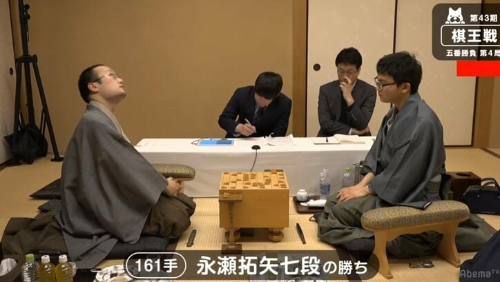 永瀬拓矢七段が勝利し2勝2敗のタイに／将棋・棋王戦五番勝負第4局