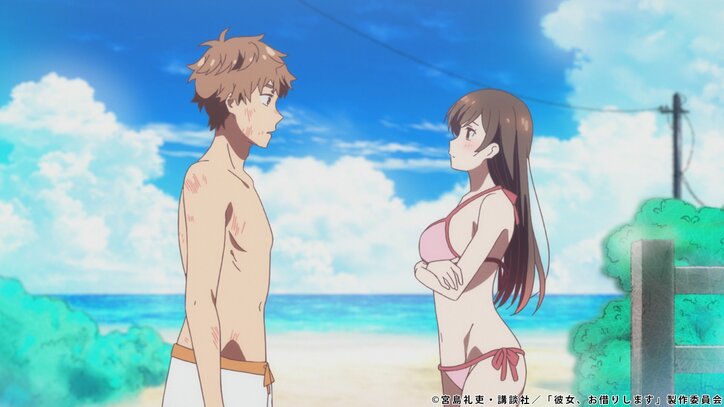 アニメ「彼女、お借りします」岩陰で麻美にキスされた和也…！第4話先行カット＆あらすじ公開