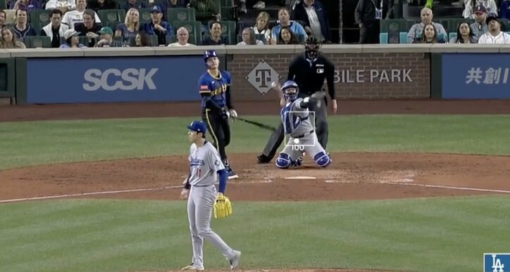 【写真・画像】一体、何が起きた？ 佐々木朗希、たった3球で“まさかの光景”「ヤバすぎ」「すげえええ」”60発男”の三振リアクションが話題に「ドン引きやん」　1枚目