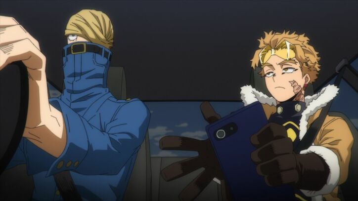 アニメ『僕のヒーローアカデミア』ベストジーニスト、ホークス、場面カット1