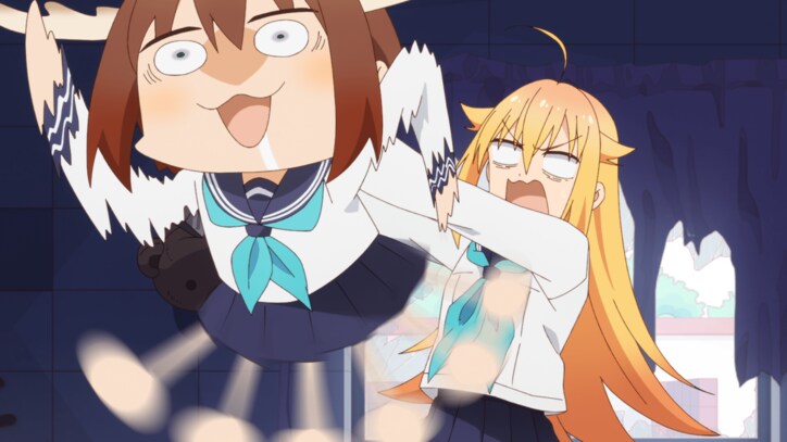 アニメ「しかのこのこのここしたんたん」鹿乃子のこ、虎視虎子、場面カット1