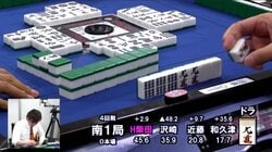 麻雀・第34期鳳凰戦A1リーグ　第6節A卓　HIRO柴田が快勝で暫定2位浮上