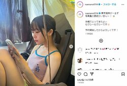 なえなの、キュートな“タンクトップ＆短パン”ショットを披露 「セクシー！」「クギヅケ」と反響