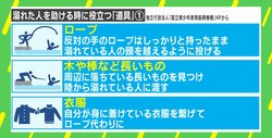 GWから増える「水難事故」 溺れている人を見かけたら…救助に役立つ“6つの道具”を紹介