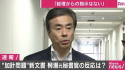 愛媛県の新文書に柳瀬唯夫氏「同席した覚えない」「総理からの指示はない」