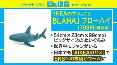 IKEA サメ　ぬいぐるみ BLÅHAJ ブローハイ ぬいぐるみ, ベビーシャーク, 55 cm - IKEA