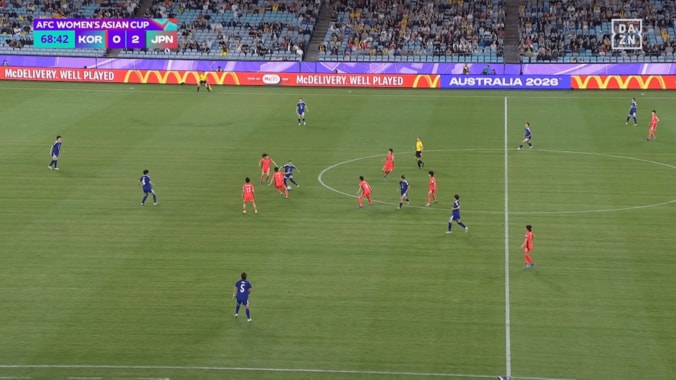 韓国の“4人包囲網”でも平然…長谷川唯の“地味に凄い”キープ＆ボール捌きに感嘆！やはり別格のサッカーセンスだ【女子アジア杯】 4枚目