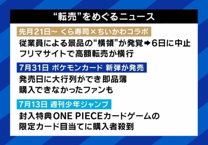 転売をめぐるニュース