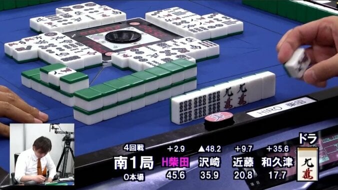 麻雀・第34期鳳凰戦A1リーグ　第6節A卓　HIRO柴田が快勝で暫定2位浮上 1枚目