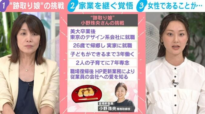 口元にきなこがついたまま進行する本間アナ