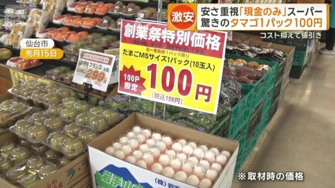 卵は1パック100円！