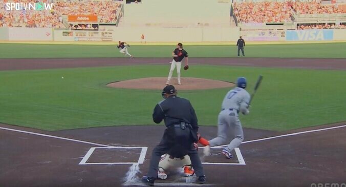 【写真・画像】何が起きた？ 大谷翔平、珍しく感情あらわに「よっぽどだな」ストライク判定で見せたリアクションが話題に　1枚目