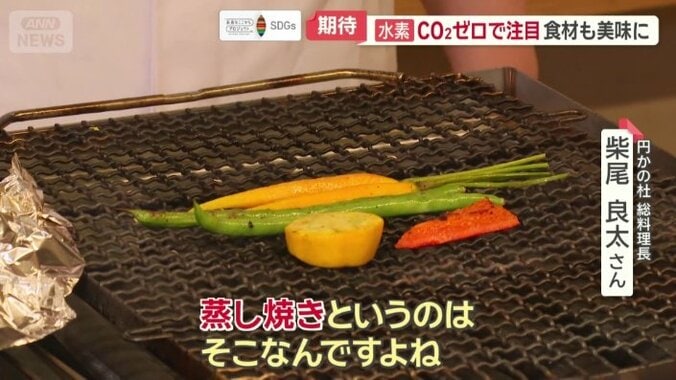 コンロから出る水蒸気は料理にも生かされる