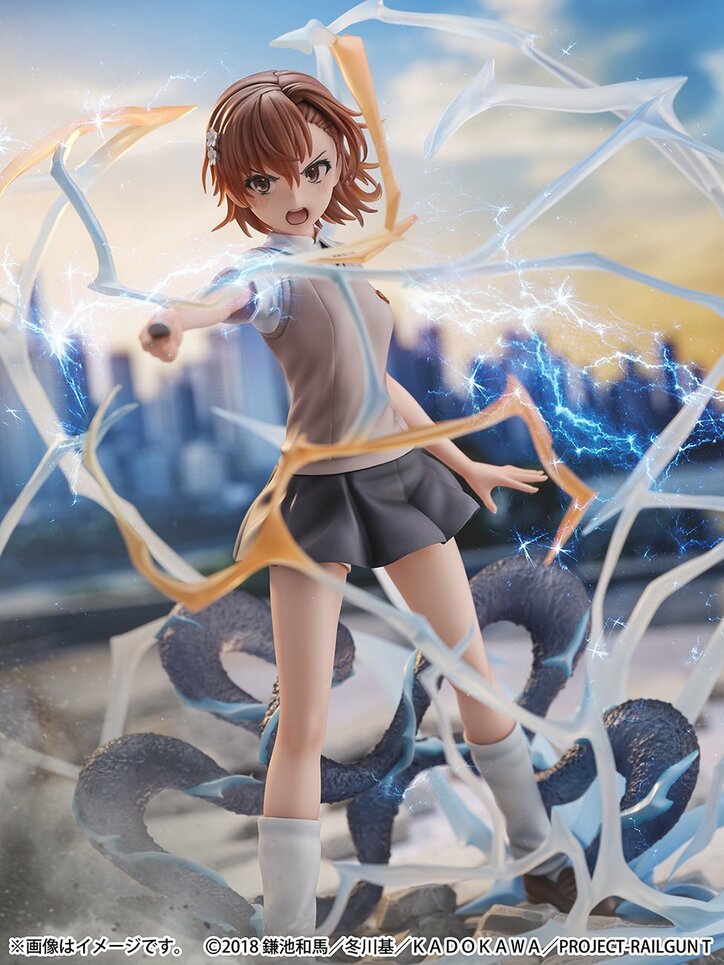 【写真・画像】アニメ『とある科学の超電磁砲T』の「御坂美琴」がフィギュア化!6月21日より予約受付開始 3枚目