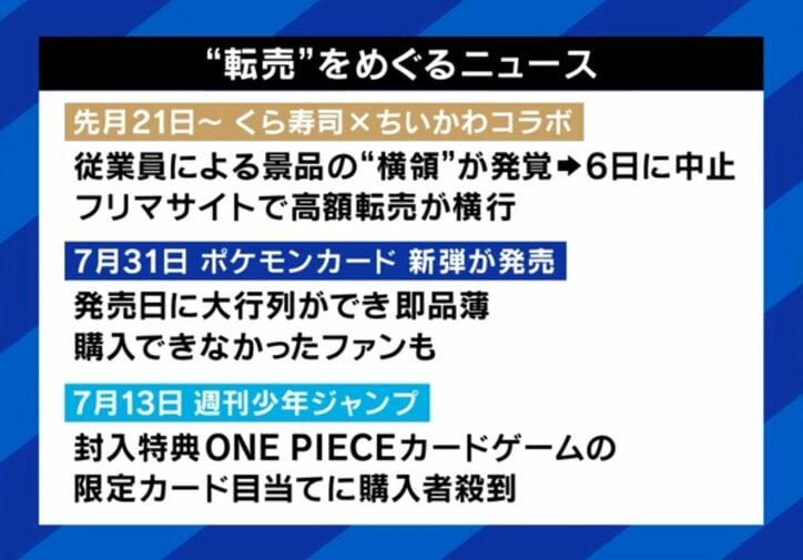 転売をめぐるニュース