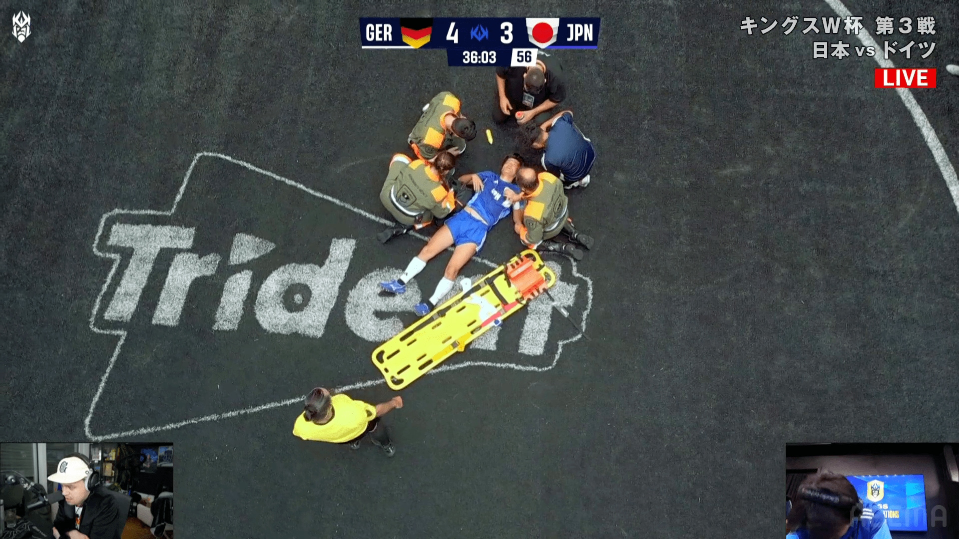 【写真・画像】「ちゃんと声かけようぜ！」日本代表、“奇襲”食らって驚愕失点…「もったいない」「これがキングスの難しさ」ドイツFWに独特ルールの“死角”を突かれファン落胆　1枚目