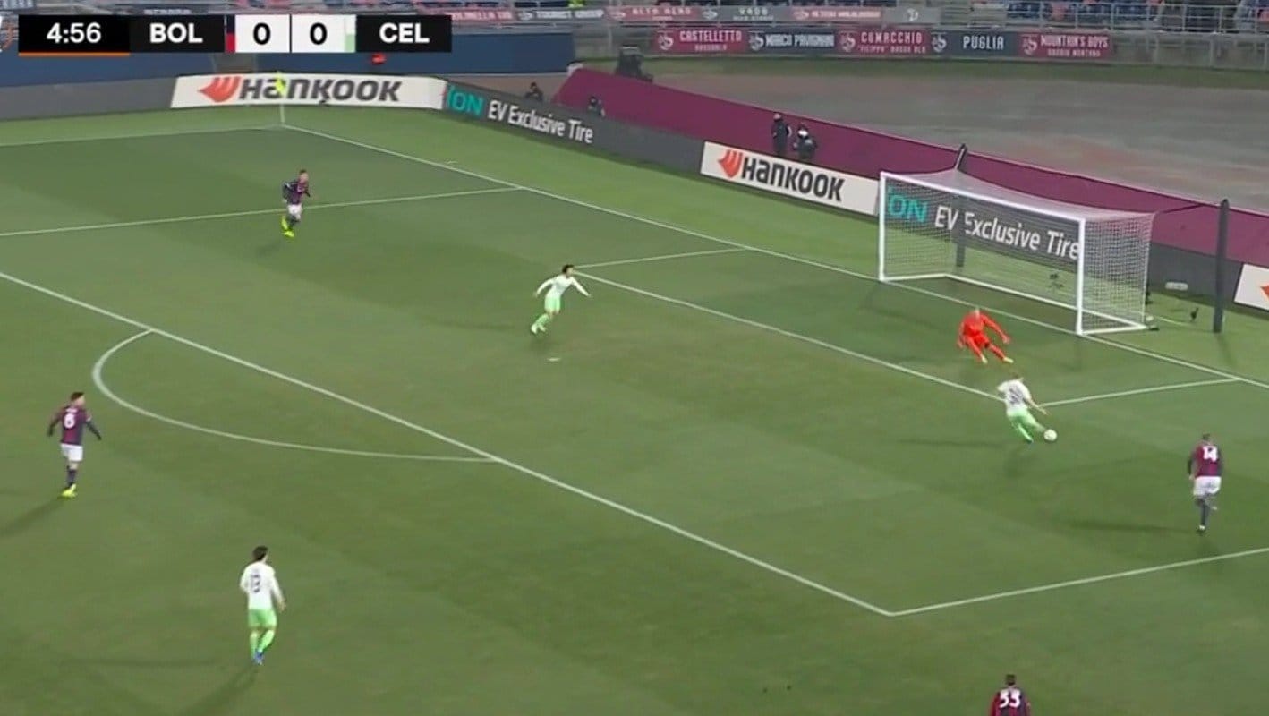 前田＆旗手の連携でGK翻弄