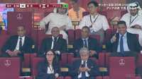 リバウド、ロベカル、カフー、ロナウド…2002年大会優勝メンバーが仲良く観戦　王国のレジェンドが並ぶ壮観なVIP席に「神々の集い」