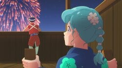 Ushirogami Hikaretai's "Divine Song" Returns! "Grinned the Moment I Noticed" and "They Got Me" with the "Too Emotional Fireworks Scene" in "High School! Kimengumi" Episode 8