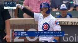 鈴木誠也、後半戦最初のヒットは巧みな流し打ち　ファンも応援続々「復活してくれ誠也」