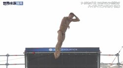 もはや「鳥人間コンテスト」の声も 地上27m、ビル9階分から水面に向かってダイブする「ハイダイビング」が熱狂を呼ぶ