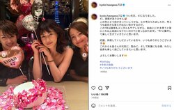 長谷川京子、47歳の誕生日迎え心境明かす「“今”に集中して楽しく生きていきたい」 吉瀬美智子らとの3ショットも公開