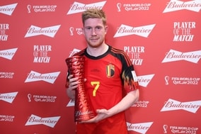 ベルギー代表MFデ・ブライネ、カナダ戦のMVP選出に困惑「多分名前で選ばれた」