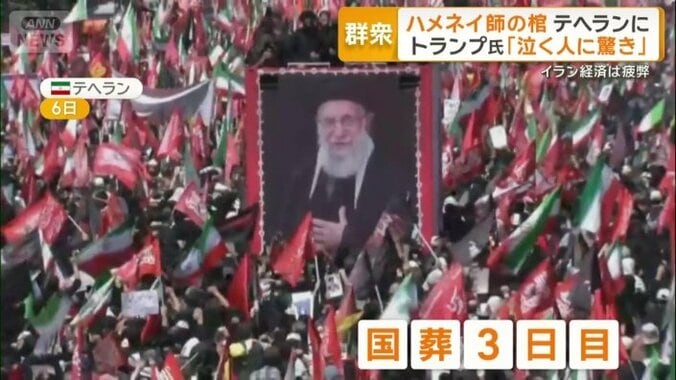 ハメネイ師の国葬3日目