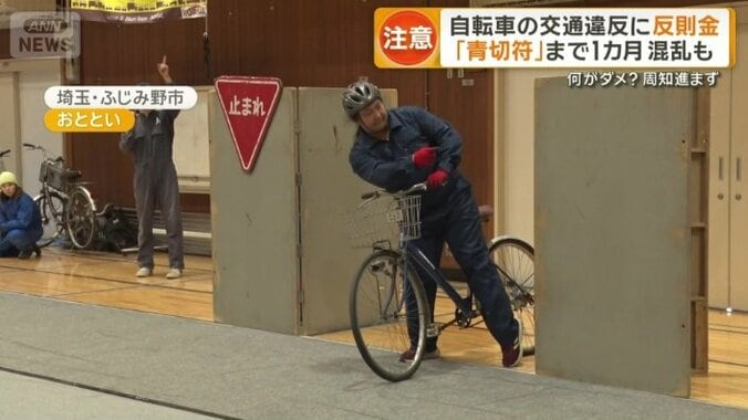 警察官による説明やスタントマンの実演