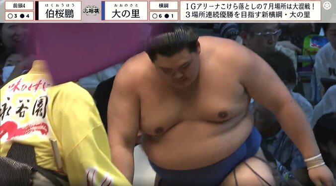 何度も大の里をかすめた座布団