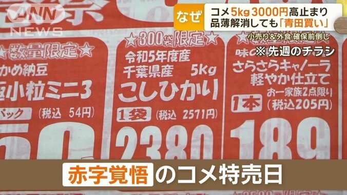 定期的に赤字覚悟のコメ特売日を開催