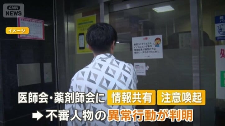 不審人物の異常行動が判明