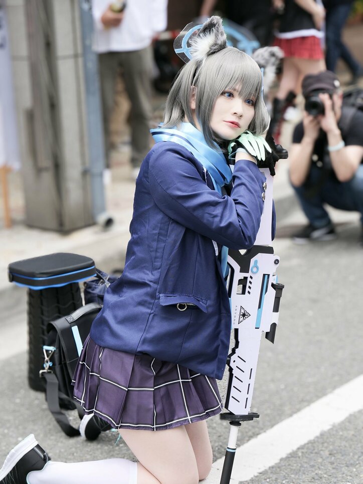 [Photos/Images] A Voice Actor and Cosplayer! Full Equipment for Sunaookami Shiroko from "Blue Archive" is a Perfect Match for the City Streets!! 2nd