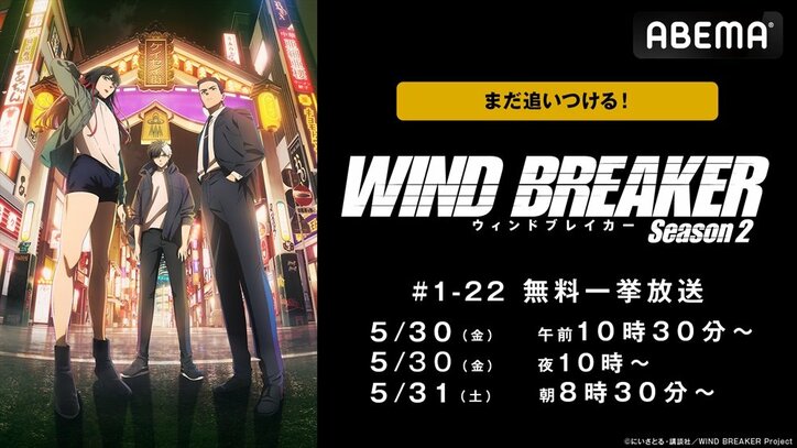 【写真・画像】『WIND BREAKER』最新話まで全話一挙放送&1週間無料配信が決定！5月30日・31日に話題のヤンキーアニメをイッキ見　1枚目